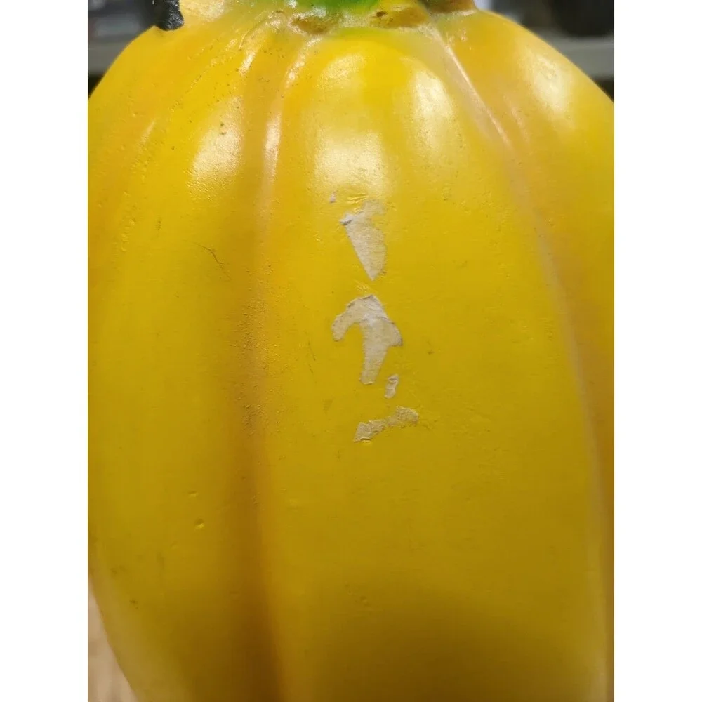 Trendmasters Yellow M&M Light-up Blow Mold Pumpkin Jack O Lantern Halloween 12